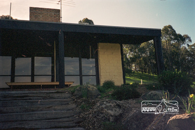 Photograph, Gayle Blackwood, Alistair Knox designed mudbrick  home, rural area Nillumbik