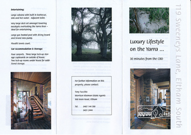 Folder, Culla Hill, 119 Sweeneys Lane, Eltham South, 2004