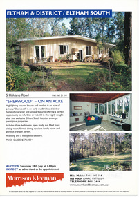 Folder, Sherwood, 5 Haldane Road, Eltham
