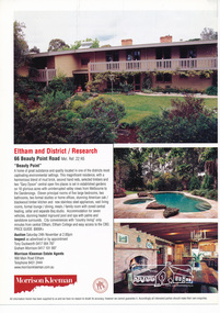 Folder, Beauty Point, 66 Beauty Point Road, Research