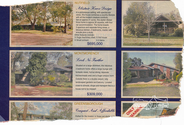 Newspaper clipping, Alistair Knox designed home, Nutfield