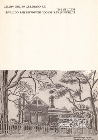 Greeting card, Headmaster's House, Barbara Munro (1973), 1973