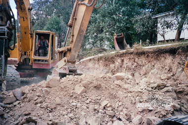 Photograph, Council Road Construction works, Shire of Eltham, c. Oct 1987, 1987