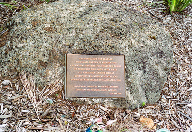 Photograph, Communal gravesite for stillborn babies or those who died soon after birth, Eltham cemetery, August 2007