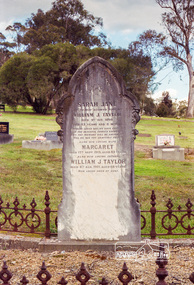 Photograph, Taylor; Eltham cemetery, August 2007, 2007