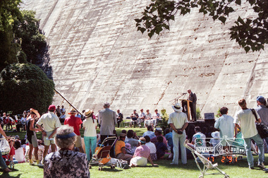 Photograph, Maroondah System Centenary, Maroondah Dam, 17 Feb 1991, 17/02/1991