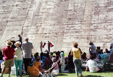 Photograph, Maroondah System Centenary, Maroondah Dam, 17 Feb 1991, 17/02/1991