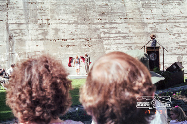 Photograph, Maroondah System Centenary, Maroondah Dam, 17 Feb 1991, 17/02/1991