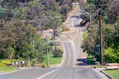 Negative - Photograph, Looking south along Ryans Road towards intersection with Kerrie Crescent, Eltham North, c.1998
