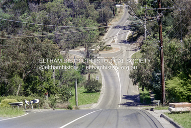 Negative - Photograph, Looking south along Ryans Road towards intersection with Kerrie Crescent, Eltham North, c.1998