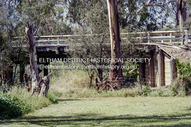 Negative - Photograph, The old Wattletree Road bridge, Eltham on east side of Diamond Creek, 1998c