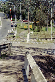 Negative - Photograph, Looking southeast along Wattletree Road towards Main Road intersection, Eltham, 1998c