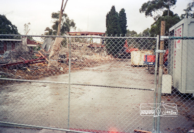 Photograph, Demolition of Eltham Shire Offices, 895 Main Road, Eltham, August 1996, 1996