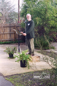 Photograph, Harry Gilham, Society President, Opening Ceremony of Local History Centre, 728 Main Road, Eltham, 12 July 1998, 12/07/1998