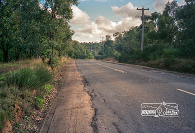 Photograph, Kangaroo Ground-Warrandyte Road, North Warrandyte, c.1988, 1988c
