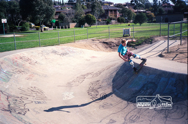 Photograph, The Snake Run, Bulleen Skatepark, Swanston Street Reserve, 96 Swanston Street, Bulleen, c.1985, 1985c