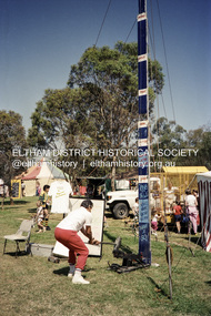 Photograph, Shire of Eltham, Eltham Shire Council display at the 1987 Eltham Community Festival, 7 Nov. 1987