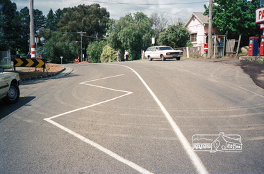 Photograph, Panton Hill Post Office and General Store on right, Main Road, Panton Hill, c. November 1987, 1987