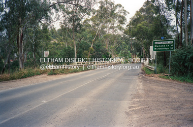 Photograph, Wattletree Road Bridge over the Diamond Creek, Eltham, February 1990