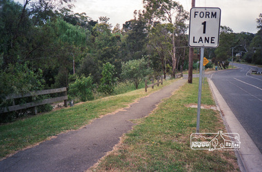 Photograph, Main Road just east of Wattletree Road, Eltham, February 1990, 1990