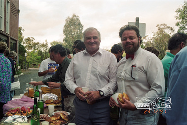 Photograph, Shire of Eltham Staff Christmas Breakup BBQ, 24 Dec 1991, 24/12/1991