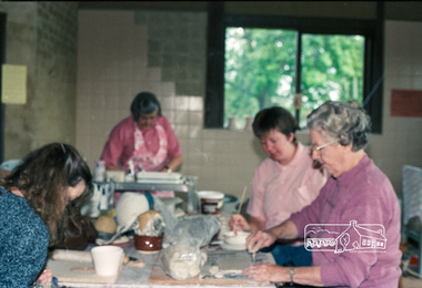 Photograph, Pottery Class, Eltham Living and Learning Centre, October 1988, 1988