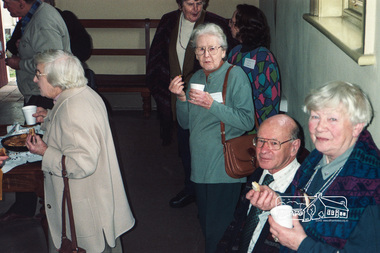 Photograph, Afternoon Tea in the Courthouse in celebration of the opening of the Local History Centre, 12 July 1998, 12/07/1998