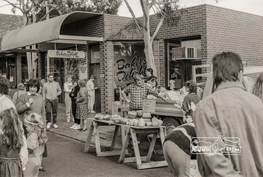 Photograph, Pumpkin Stall, Eltham Market, Carpark, Commercial Place, Eltham, October 1988, 1988