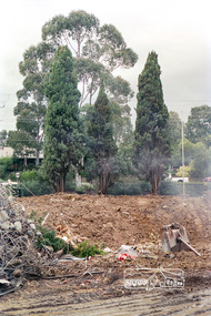 Negative - Photograph, Harry Gilham, Demolition of Eltham Shire Offices, 895 Main Road, Eltham, Aug. 1996
