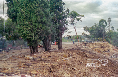 Negative - Photograph, Harry Gilham, Demolition of Eltham Shire Offices, 895 Main Road, Eltham, Aug. 1996