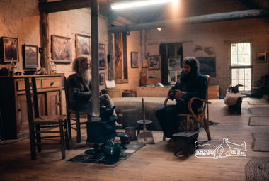 Photograph, Jack Gittins (W.J. Gittins & Associates), Neil Douglas at home on his property at Bend of Islands, 1980s, 1980s