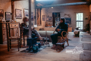 Photograph, Jack Gittins (W.J. Gittins & Associates), Neil Douglas at home on his property at Bend of Islands, 1980s, 1980s