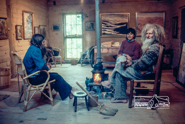 Photograph, Jack Gittins (W.J. Gittins & Associates), Neil Douglas at home on his property at Bend of Islands, 1980s, 1980s