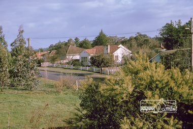 Photograph, Fred Mitchell, Looking southwest across Nos. 82 and 84 at 77 Bible Street, Eltham, 1968, 1968