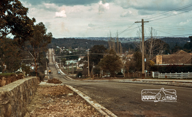 Photograph, Fred Mitchell, Road construction and sealing of southern end of Bible Street, Eltham, 1968, 1968