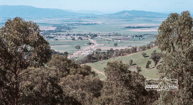 Photograph, Fred Mitchell, Yarra Glen Valley from lookout on Skyline Road, Yarra Glen, 1968