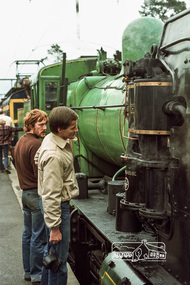 Photograph, Fred Mitchell, Westinghouse brake pump on Steam Locomotive K-190 at Eltham Railway Station, 1970, 1970
