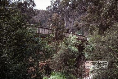 Photograph, Fred Mitchell, Main Road Bridge over the Diamond Creek, Eltham South, 1983