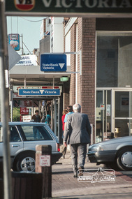 Photograph, Fred Mitchell, State Bank of Victoria, corner of Pryor Street and Main Road, Eltham, 1992, 1992