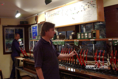 Photograph, The Signal Box during a special night run event, Diamond Valley Railway, 12 March 2006, 12/03/2006