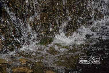 Photograph, Fred Mitchell, Waterfall Wall, Post Office Cafe, 794 Heidelberg-Kinglake Road, Hurstbridge, 18 April 2017, 18/04/2017