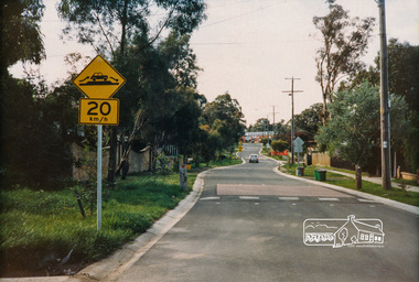 Photograph, Gladstone Road, Briar Hill after construction, c. Oct 1987, 1987