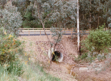 Photograph, Valley Road Culvert, Wattle Glen, c. Oct 1987, 1987