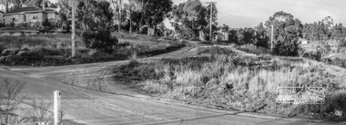Photograph, Looking northeast up Alma Street from Para Road at intersection of Alma Street and Lees Road, Lower Plenty, c.July 1967, 1967