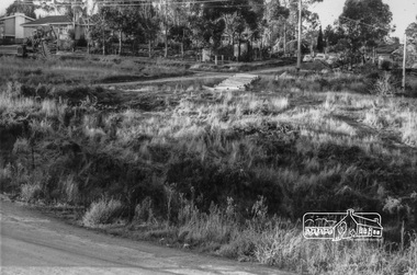 Photograph, Looking northeast up Alma Street from Para Road at intersection of Alma Street and Lees Road, Lower Plenty, c.July 1967, 1967