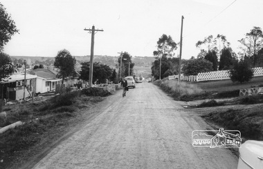 Photograph, Looking southwest along Alma Street to Para Road, Lower Plenty, c.July 1967, 1967