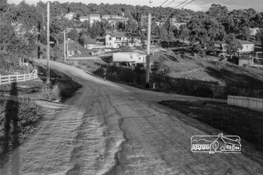 Photograph, Looking southeast along Kett Street towards intersection with Alma Street, Lower Plenty, c.July 1967, 1967