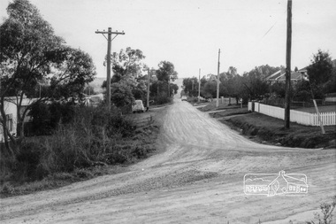 Photograph, Looking west along Alma Street from Kett Street, Lower Plenty, c.July 1967, 1967