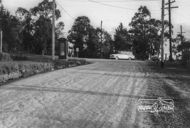 Photograph, Looking south along Kett Street to intersection with Main Road, Lower Plenty, c.July 1967, 1967