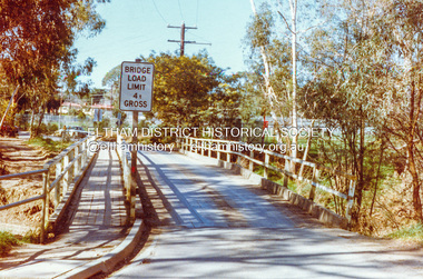Photograph, Diamond Street Bridge, Eltham, c. August 1977, 1977